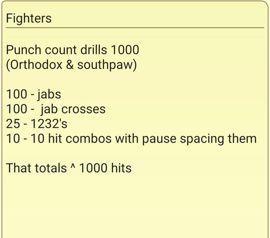 Punch count drills