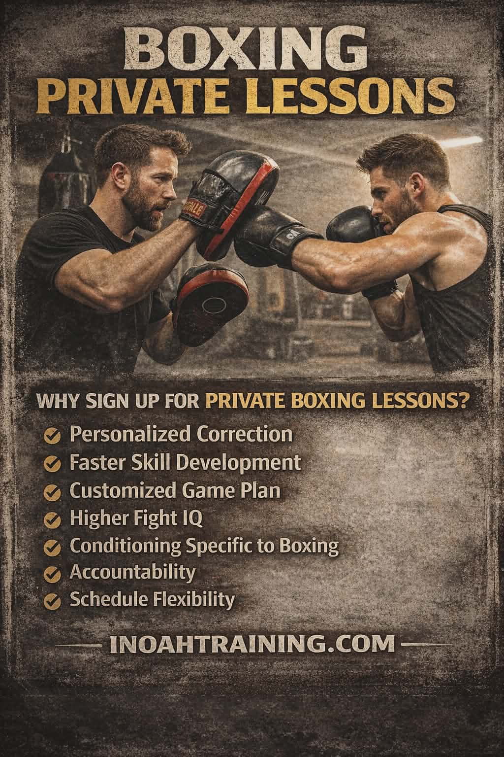 PRIVATE BOXING PRICES
